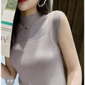 Knitted Camisole Women Summer Loose Outdoor Sleeveless Matching Popular Suits Matching INS Tops Outerwear