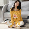 Pajamas Women Cotton Long Sleeved Outdoor Casual Loose Plus Size Loungewear Sets Sleepwear