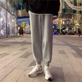 Pants Men Korean Trendy Loose Jogger Casual Long All-Matching Ankle-Length Inner Gray Sporty Pants
