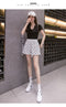 Img 2 - Summer Hong Kong Alphabets Printed Ice Silk Wide Leg Pants Popular Shorts Women Loose Slim Look Bermuda