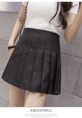 IMG 126 of Fold Skirt Summer Women Plus Size jkChequered Pleated Student Korean High Waist Slim Look A Line Shorts