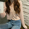 IMG 106 of chicShort Sweater Thin Solid Colored Bare Belly Tops Women Trendy Cardigan Outerwear