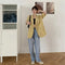 IMG 113 of Blazer Women Summer Korean Casual All-Matching Thin Elegant Loose Three-Quarter Length Sleeves Popular Suit Outerwear