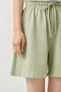 IMG 127 of Cotton Shorts Women Summer Japanese Loose Wide Leg Bermuda Non Cozy Casual Pants Shorts