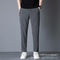 Summer Ankle-Length Pants Men Trendy Loose Sport Silk Thin Long Quick Dry Casual Pants