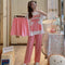 Factory SaleThree-Piece Pajamas Women Summer Short Sleeve Long Pants Plus Size ShopeeSoutheast Asia Loungewear Sleepwear