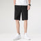 Men Solid Colored knee length Summer Shorts Beach Pants Hong Kong Plus Size Loose Cargo Trendy Shorts