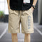 Summer Men Casual Shorts Straight Pants Sporty Cargo Mid-Length Beach Shorts