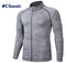 Img 6 - Sporty Men Stretchable Slim Look Quick-Drying Jogging Zipper Long Sleeved Fitness Training Sweatshirt Stand Collar Fitted T-Shirt