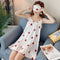 Summer Pyjamas Women Strap Pad Mid-Length Sweet Look Adorable Fresh Looking Teens Pajamas Loungewear Princess Sleepwear