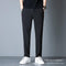 Summer Ankle-Length Pants Men Trendy Loose Sport Silk Thin Long Quick Dry Casual Pants
