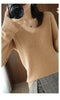 IMG 135 of Women Pullover Slim Look Solid Colored Long Sleeved V-Neck Undershirt Sweater Outerwear