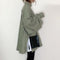 IMG 105 of Women Solid Colored Elegant Japanese Office Casual Two-Piece Sets Sweatshirt Outerwear