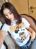 Img 6 - Summer Women Short Sleeve T-Shirt Student Korean Loose Plus Size White Tops T-Shirt