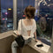 IMG 105 of Summer Korean Bare Back Trendy Short Sleeve T-Shirt Women Tops T-Shirt