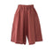 Bermuda Shorts Women Summer Solid Colored Casual Loose Plus Size Thin Wide Leg Pants Shorts