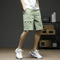 Img 4 - Cargo Shorts Men Summer Loose Casual knee length Korean Breathable Pants Sport Jogging