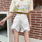 IMG 135 of Hong Kong Vintage Ripped Loose Denim Shorts Women Summer Slim Look High Waist Hot Pants Shorts