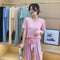 Img 1 - Pajamas Women Summer Silk Short Sleeve Student isn Korean Thin Loose Plus Size Home Outdoor