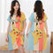 Pajamas Women Summer Loose Plus Size Sweet Look Adorable Cartoon Short Sleeve Mid-Length Pregnant Woman Outdoor Pyjamas Sleepwear