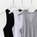 Img 4 - Cotton Men Tank Top Summer Youth Sporty Fitness Stretchable Under Tank Top