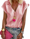 Img 5 - Summer Popular Plus Size Women Short Sleeve Solid Colored Casual T-Shirt Tops Shirt Blouse