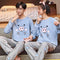 Couple Pajamas Cotton Long Sleeved Thin Men Cartoon Sets Women Korean Loungewear Sleepwear