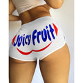Img 2 - S Popular Europe Women Sexy Fitted Shorts Alphabets Printed Yoga Pants