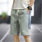 Summer Men Casual Shorts Straight Pants Sporty Cargo Mid-Length Beach Shorts