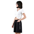 Img 5 - Cotton Blend Shorts Women Outdoor Bermuda Plus Size Thin Korean Casual Wide Leg Loose