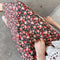 Img 4 - Summer Japanese Floral High Waist A-Line Women Skirt Printed Beach