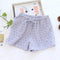 Img 7 - Japanese Fresh Looking Double Layer Cotton Pajamas Pants Women Summer Loose Thin Home Mid-Length Shorts