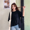 IMG 123 of Trendy Doll Blouse Plus Size Short Sleeve T-Shirt Women Summer Loose Niche Slim Look Tops Undershirt T-Shirt