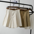 Img 4 - Summer Korean Women Loose Casual Pants Shorts Belt