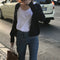 IMG 112 of Demure Lazy Vintage Loose Sweater Elegant Tops Western Knitted Cardigan Women Outerwear