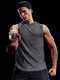 Sporty Sleeveless Hooded Sweatshirt Men Casual Tank Top Summer Outdoor T-Shirt Slim Look Tank Top