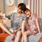 Couple Pajamas Summer Cotton Cardigan Short Sleeve Shorts Sets Men Women Loose Plus Size Loungewear Sleepwear