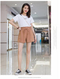 IMG 111 of Thailand High Waist Shorts Women Loose Summer Korean Pants Plus Size Wide Leg Drawstring Cargo Pants