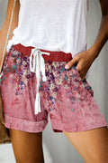 Img 9 - Summer Europe Women Printed Lace Casual Wide Leg Shorts