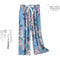 Women Casual Thin Pajamas Pants High Waist Cotton Wide-legged Outdoor Japanese Sleepwear