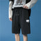 IMG 117 of Summer insTrendy Label Sporty Casual Shorts Men Korean Loose Straight Plus Size knee length Shorts