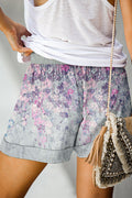 Img 4 - Summer Europe Women Printed Lace Casual Wide Leg Shorts