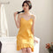 Cotton Pyjamas Women Summer Teens Camisole Solid Colored Sexy Dress Sleepwear