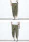 IMG 120 of Men Casual Pants Teens Summer Harem Slim-Fit Loose Japanese Ankle-Length Pants