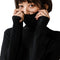 Img 5 - Women Undershirt Korean Solid Colored Turtleneck Long Sleeved Knitted Short High Collar Sweater