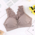 Img 10 - Summer Lace Sexy Plus Size Bralette Bare Back No Metal Wire Bra Women
