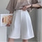Img 4 - Suits Shorts Women Summer Thin Loose Pants Wide Leg High Waist Straight A-Line Sexy Casual Bermuda