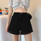 Denim Pants Shorts Women Summer High Waist Slim Look Wide Leg A-Line Straight Loose INS Pants Shorts