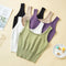 Img 3 - Camisole Women Summer insFeminine Outdoor Short Slim Look Knitted Sleeveless Tops Camisole
