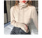 IMG 139 of Korean Turtleneck Yarn Long Sleeved Sweater Women Thin Student Undershirt Tops Outerwear